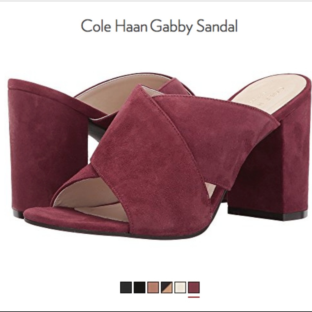 Cole Haan Gabby Sandal Burgundy